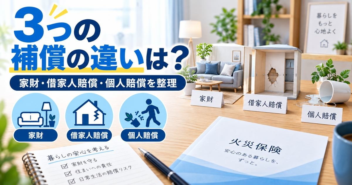 家財・借家人賠償・個人賠償の違いを生活場面で整理した章画像