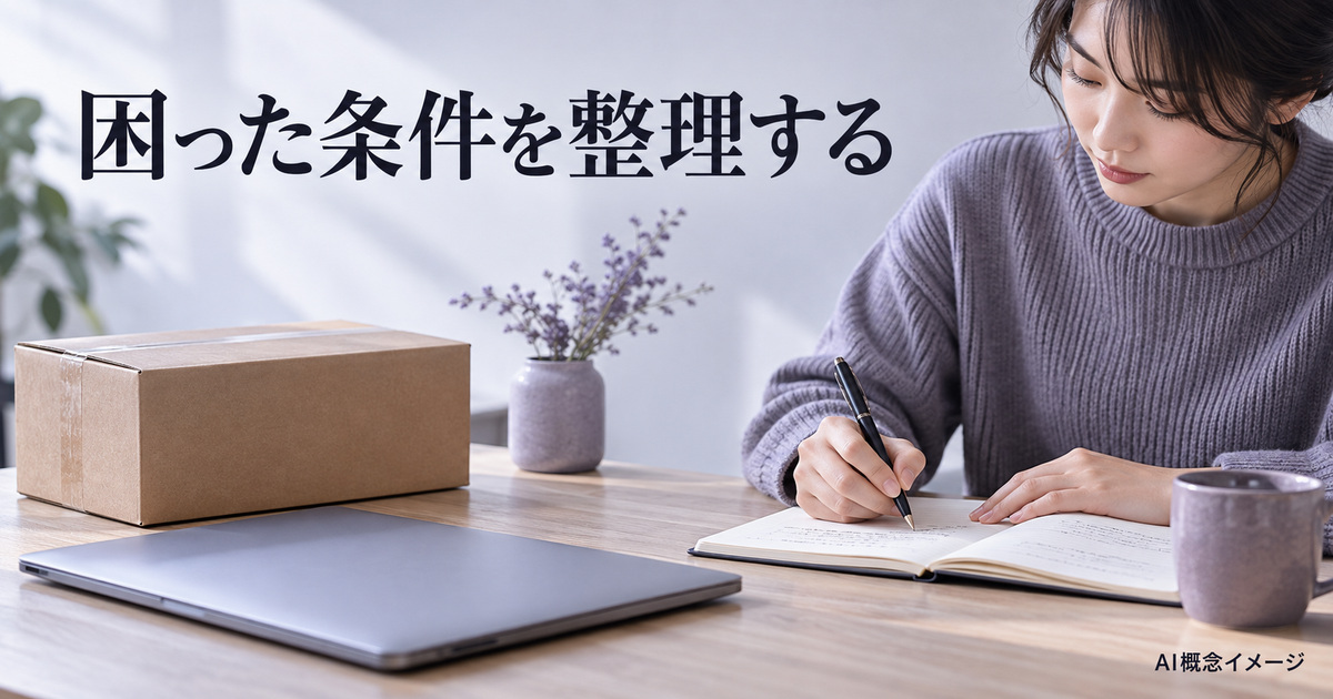 展開時の条件をノートへ整理するAI概念イメージ