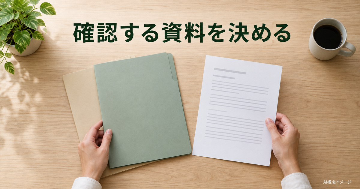 注釈する資料と原本を分けるフォルダーのAI概念イメージ