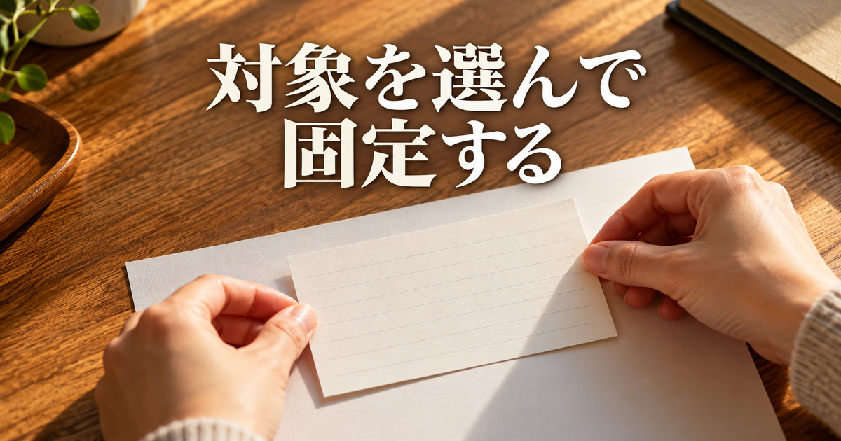 一つの対象を選んで手前に残すAI概念イメージ