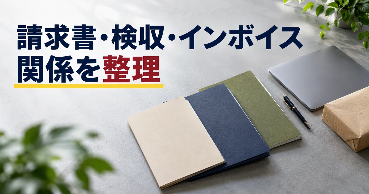 納品書と請求書や検収の関係を整理する書類一式