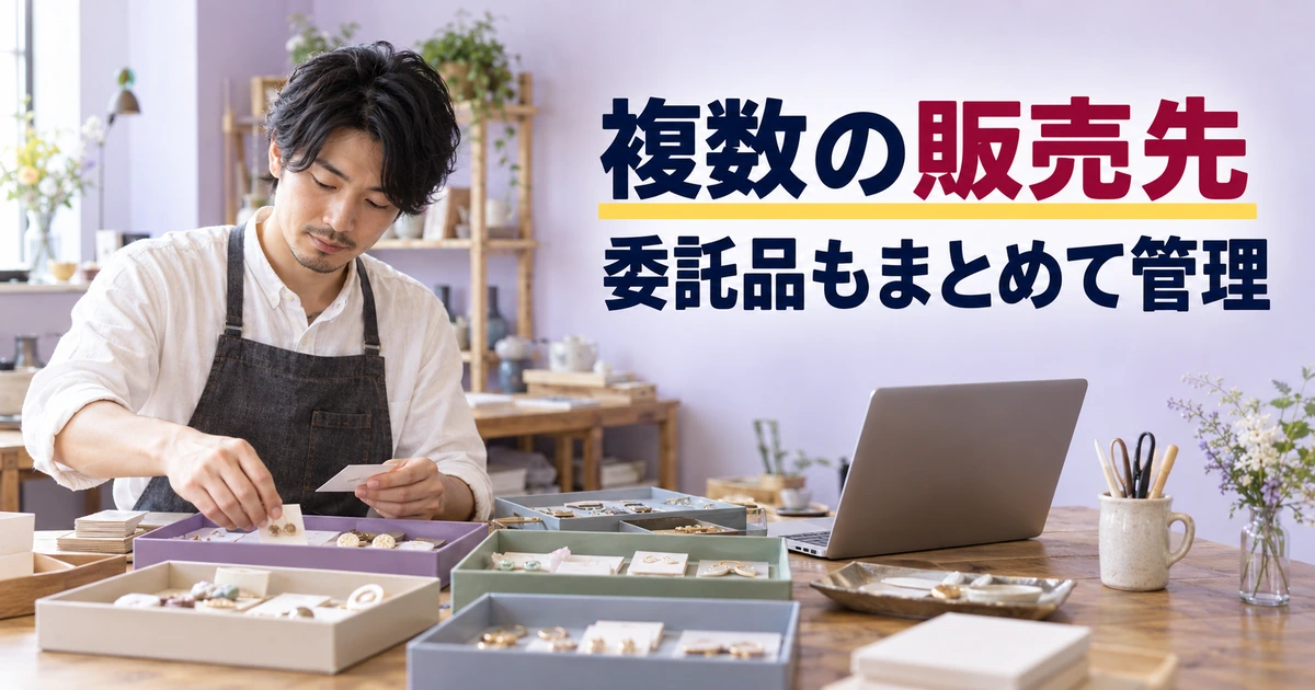 販売先ごとに作品を分けて管理する作家