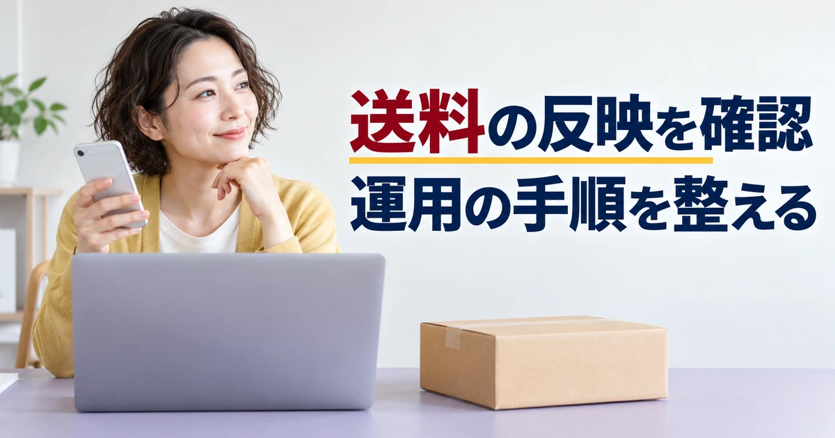 送料が反映されるか端末で確かめ運用を見直す店主