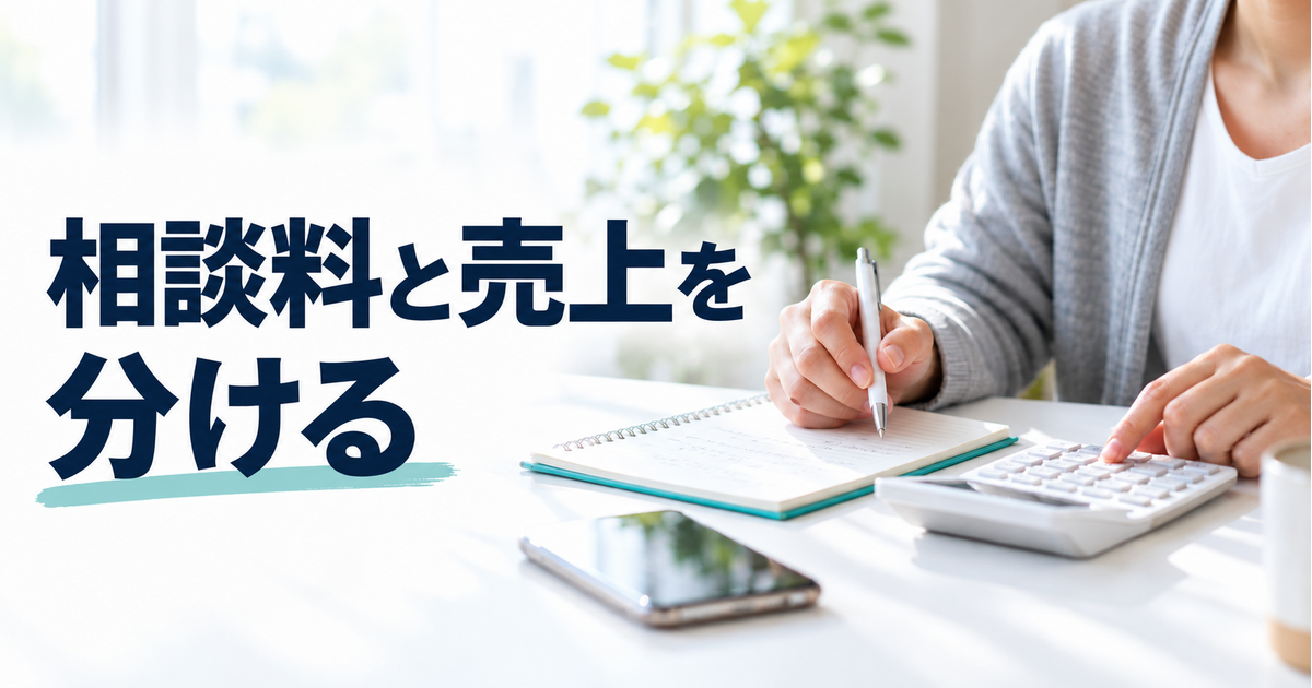電話相談の相談料と出品者売上を照合する手元
