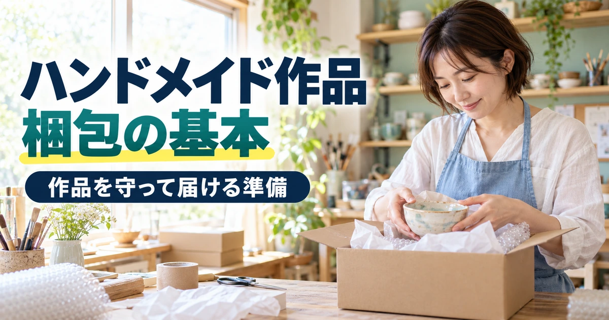 ハンドメイド作品を守る梱包の基本画像