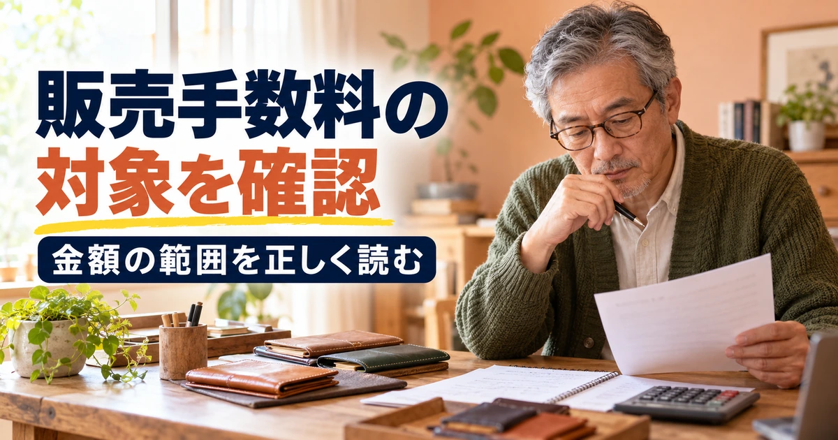 販売手数料の対象となる金額の範囲を確認する場面
