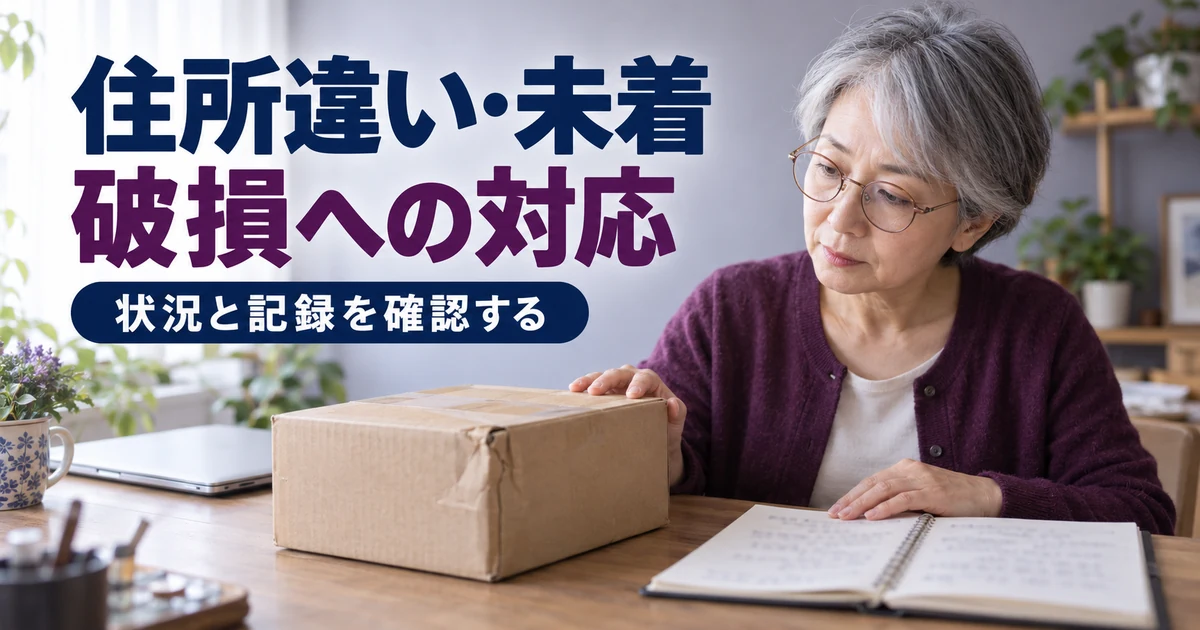 発送時の記録と梱包の状態を確認して問い合わせに備える販売者