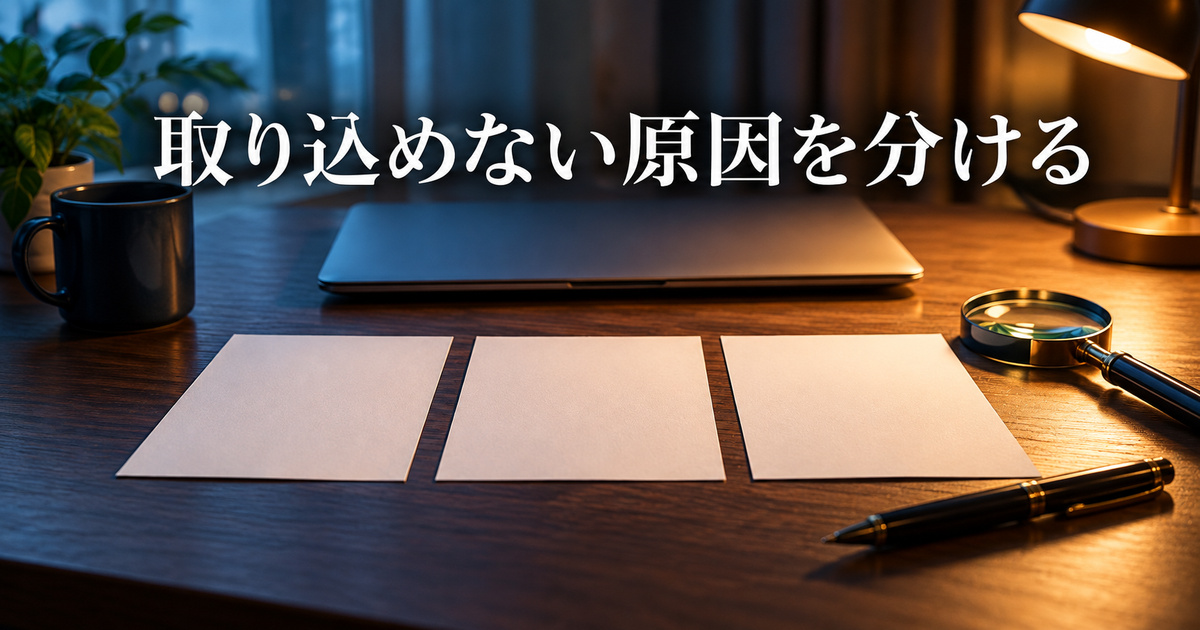 起動・範囲・貼り付けの確認を分けて考える机